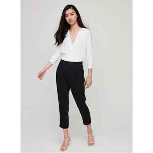 Babaton Cohen Pant Black Size 10 aritzia slim pull on office trouser